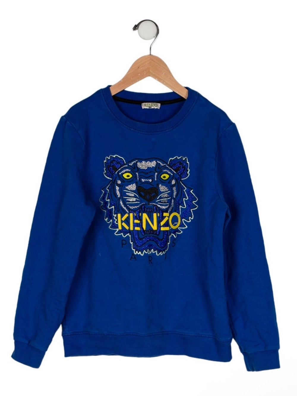 Kenzo Royal Blue Tiger Emblem Sweatshirt, XS, Like new!